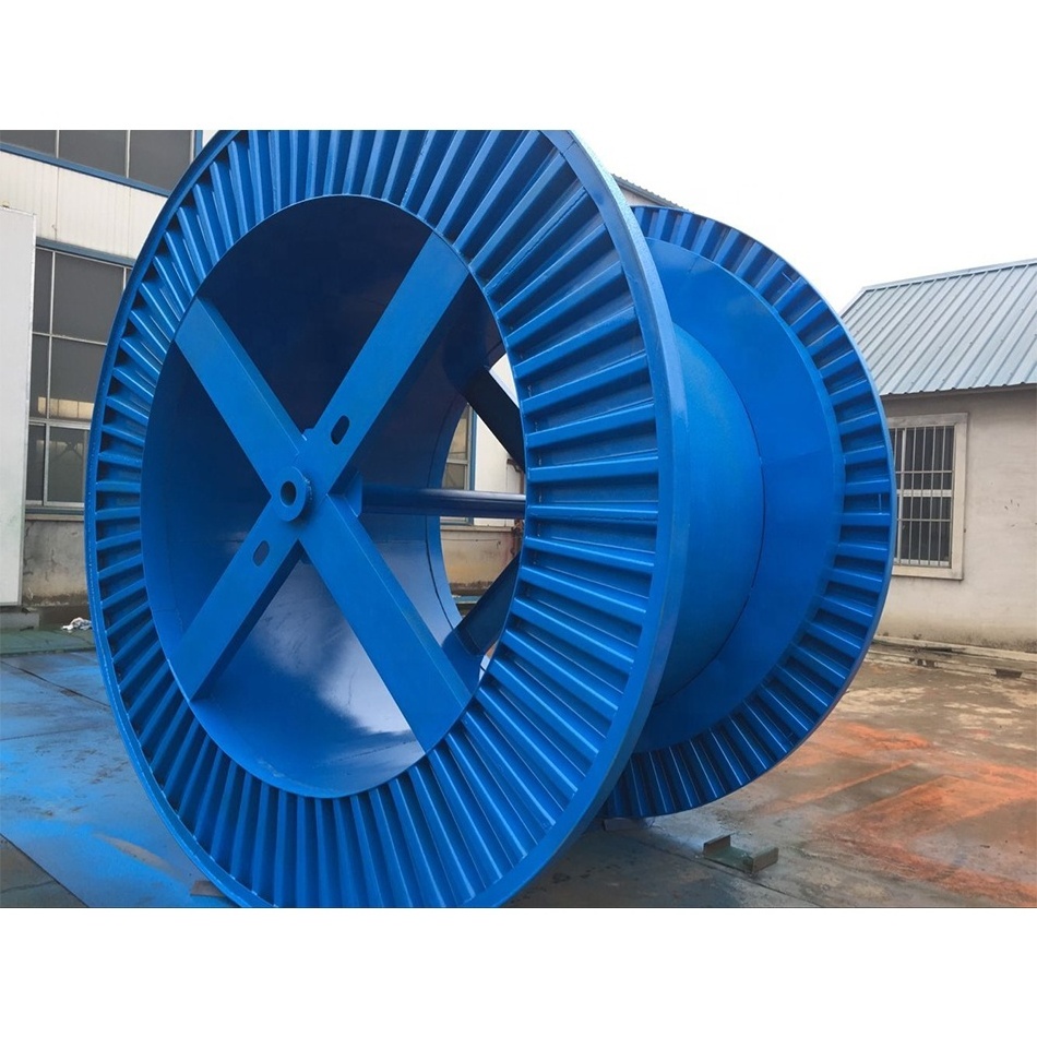 Taiwan KYEC Empty corrugated steel reel spool drum for cable