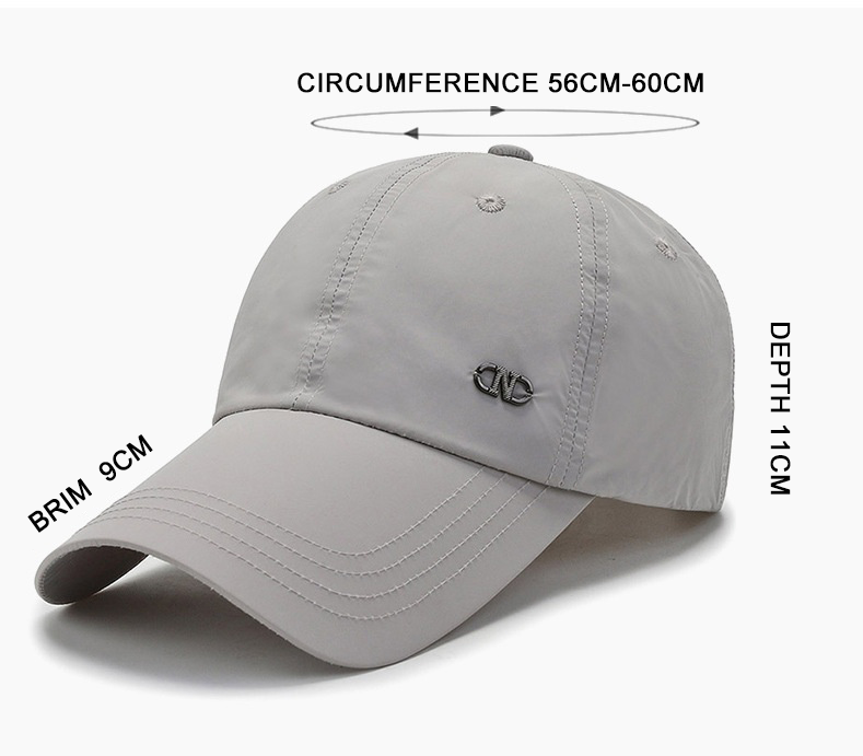 Spring Summer casual breathable Lightweight Outdoor unstructured sport dad hats Waterproof quick drying sunshade baseball caps