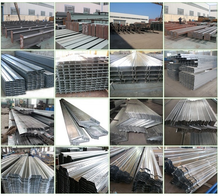 Construction materials steel structure building design prefab warehouse