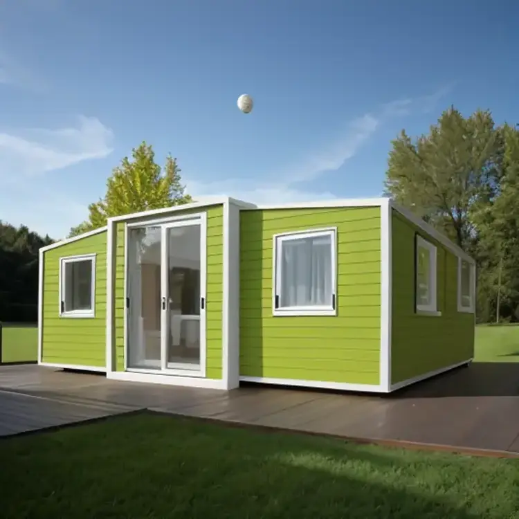 20ft expandable prefabricated houses light steel structure frame eps covering house with 3 bedrooms