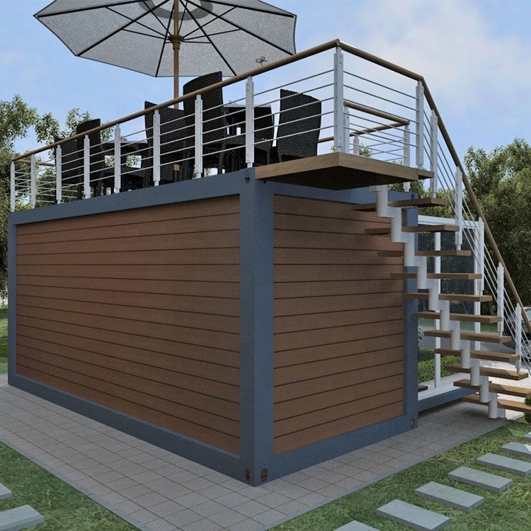 Green steel structure prefab pop up container house for sale