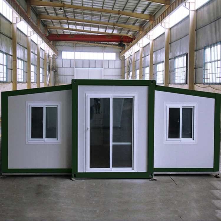 Low cost easy assemble prefab expandable houses granny flats modular container house with flat pack