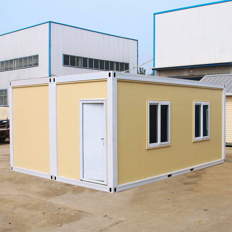 Green steel structure prefab pop up container house for sale