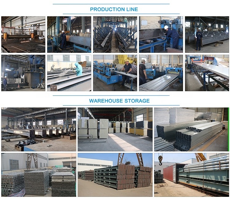 Construction materials steel structure building design prefab warehouse