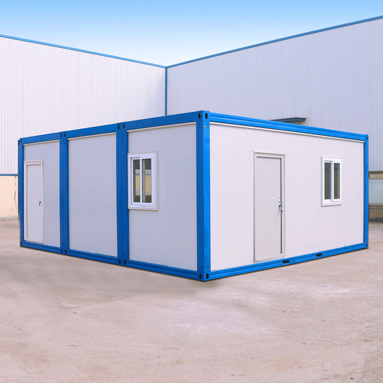 Green steel structure prefab pop up container house for sale