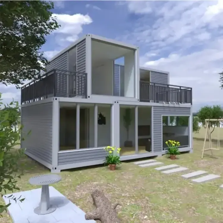 Most Popular 3 bedrooms and 2 bathrooms Container House For Living With Pool