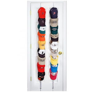 Perfect Curve CapRack over the Door Hat Rack Holds 18 Caps Hat Organizer