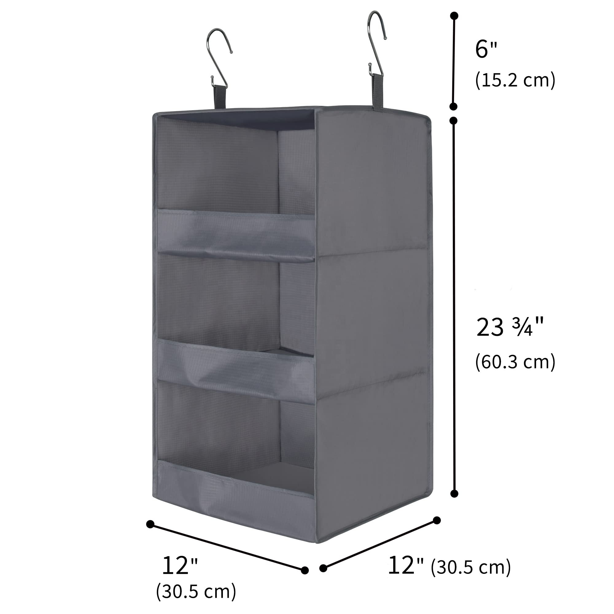 3 Shelf Hanging Closet Organizer and Storage Hanging Closet Shelves Hanging Organizer