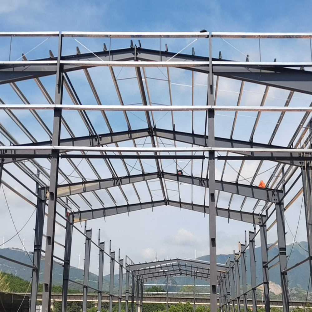 Pre ready construction portal buildings fast design warehouse China industrial i beams