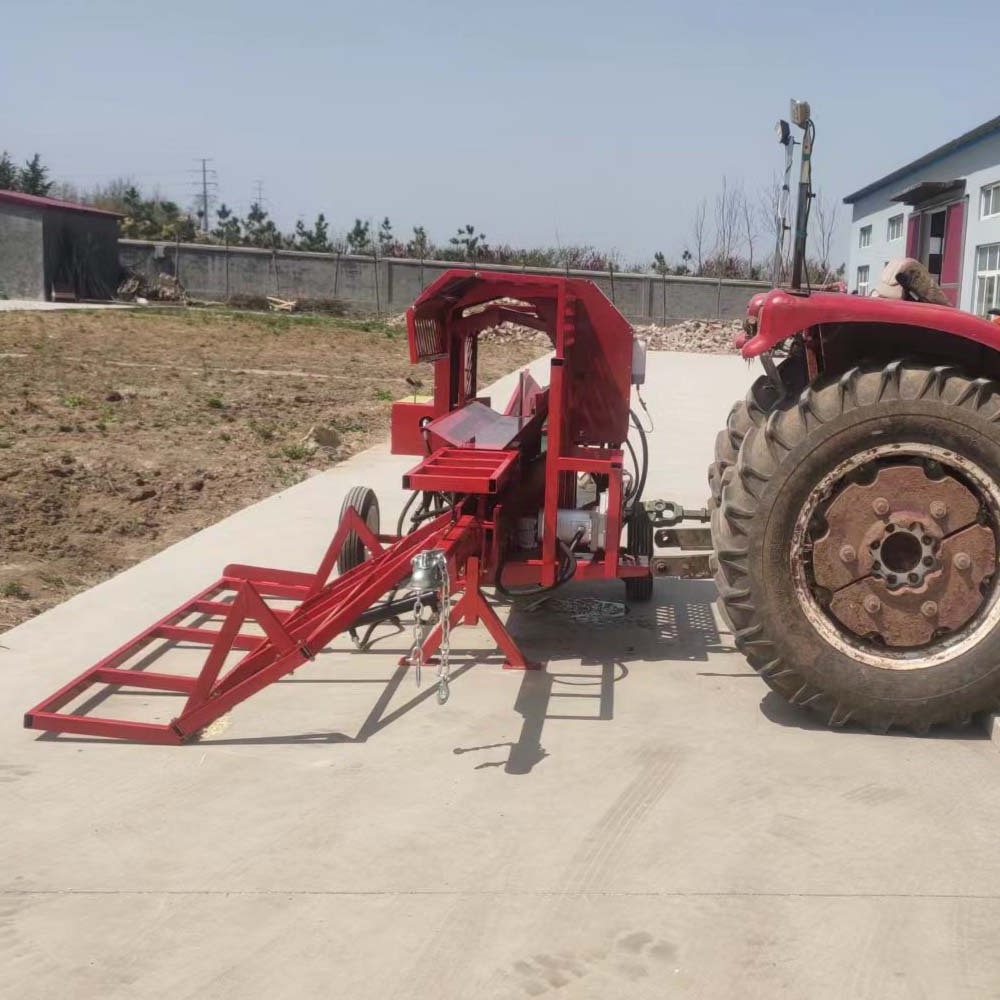 35 ton PTO firewood processor fire wood splitter forestry machinery with all accessories powered from 60-125HP tractor