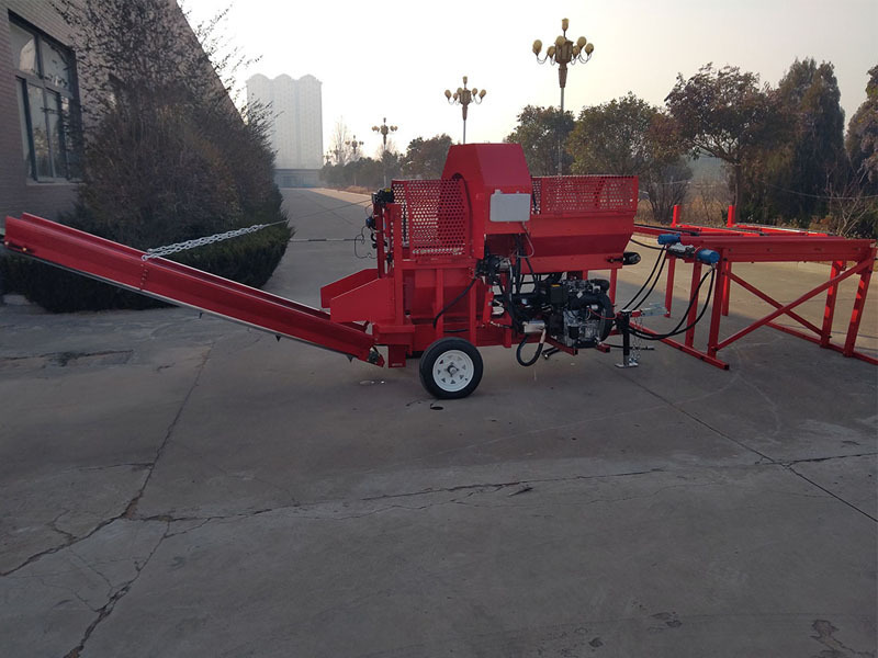 27hp 35 ton gasoline automatic firewood processor EPA approved petrol log splitter forestry machinery firewood cutting machine