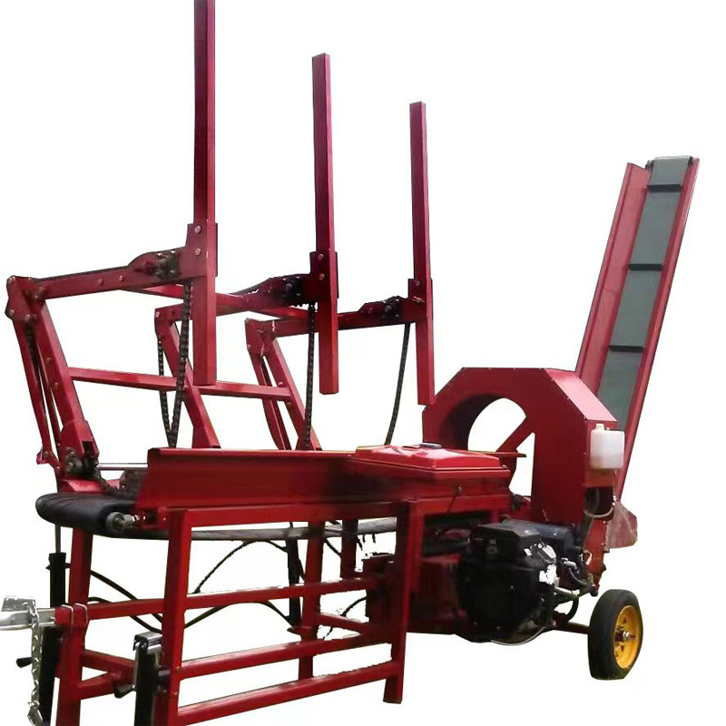 Factory price 35 ton firewood wood log processor is fully hydraulic with 27hp engine 4 or 6 way splitter with 25