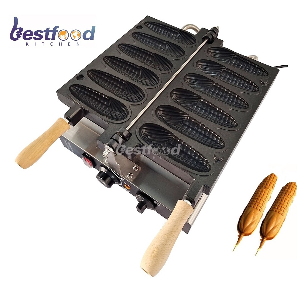 Fast Express With Ce Commercial Round Belgian Belgium Corn Waffle Maker/lolly Waffle Sticks With 6pcs