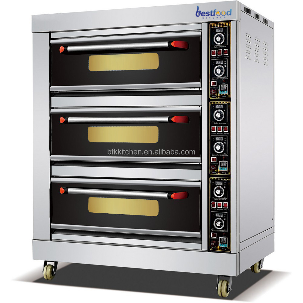 Best Quality Commercial Bakery Equipment 3 Deck 9 Tray Small Baking Equipment Electric Baking Oven Bread Making Machine