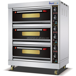 Best Quality Commercial Bakery Equipment 3 Deck 9 Tray Small Baking Equipment Electric Baking Oven Bread Making Machine