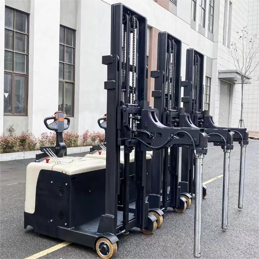 Good performance 0.5ton self loading stacker  fork lift electric scissor lift table pump truck nice price