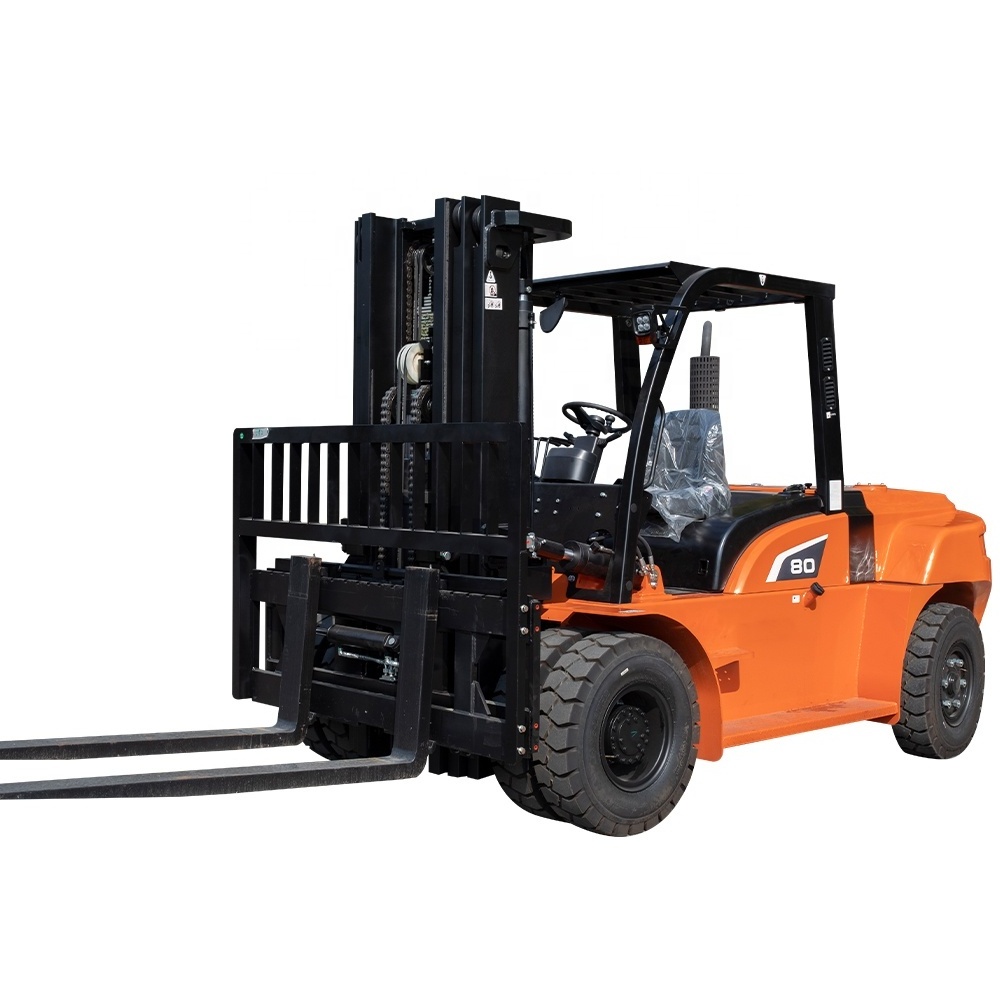 Worldwide hotsale  8 ton diesel forklift wildly used in logistics area multiple forklift attachment option with CE