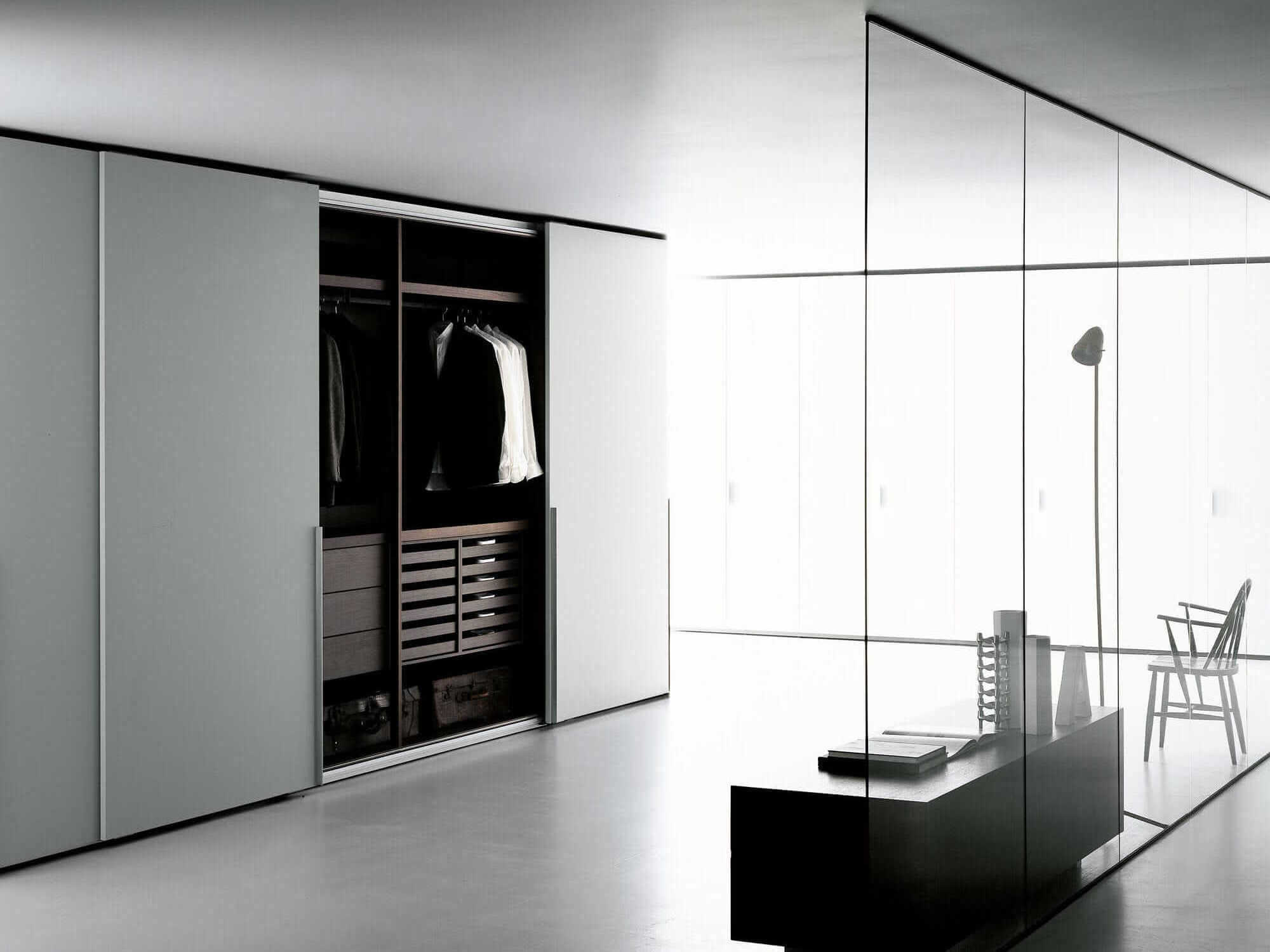 Modern Design Custom Fitted High End Flat Pack Black Luxury Bedroom Wardrobe Closet