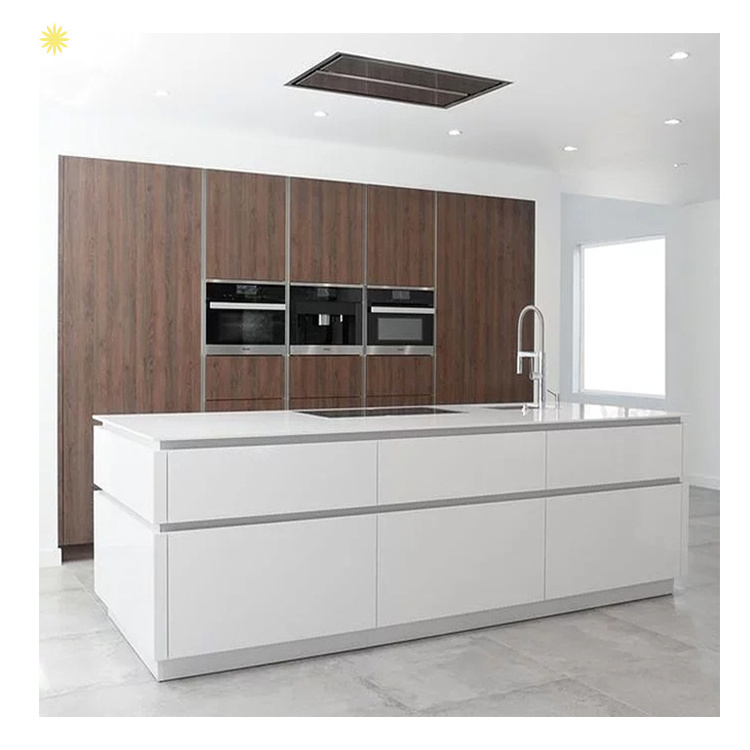 BFP Factory New Fashion Modern European Lacquer Alucobond Cupboard Design Style Kitchen Cabinet Lamination