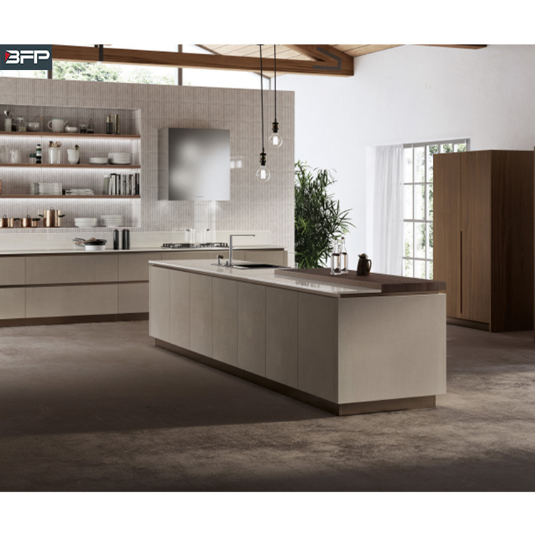 BFP French Grey Contemporary Kitchen Cabinet Design Luxury Dropshippingpre Assembled Kitchen Schemes