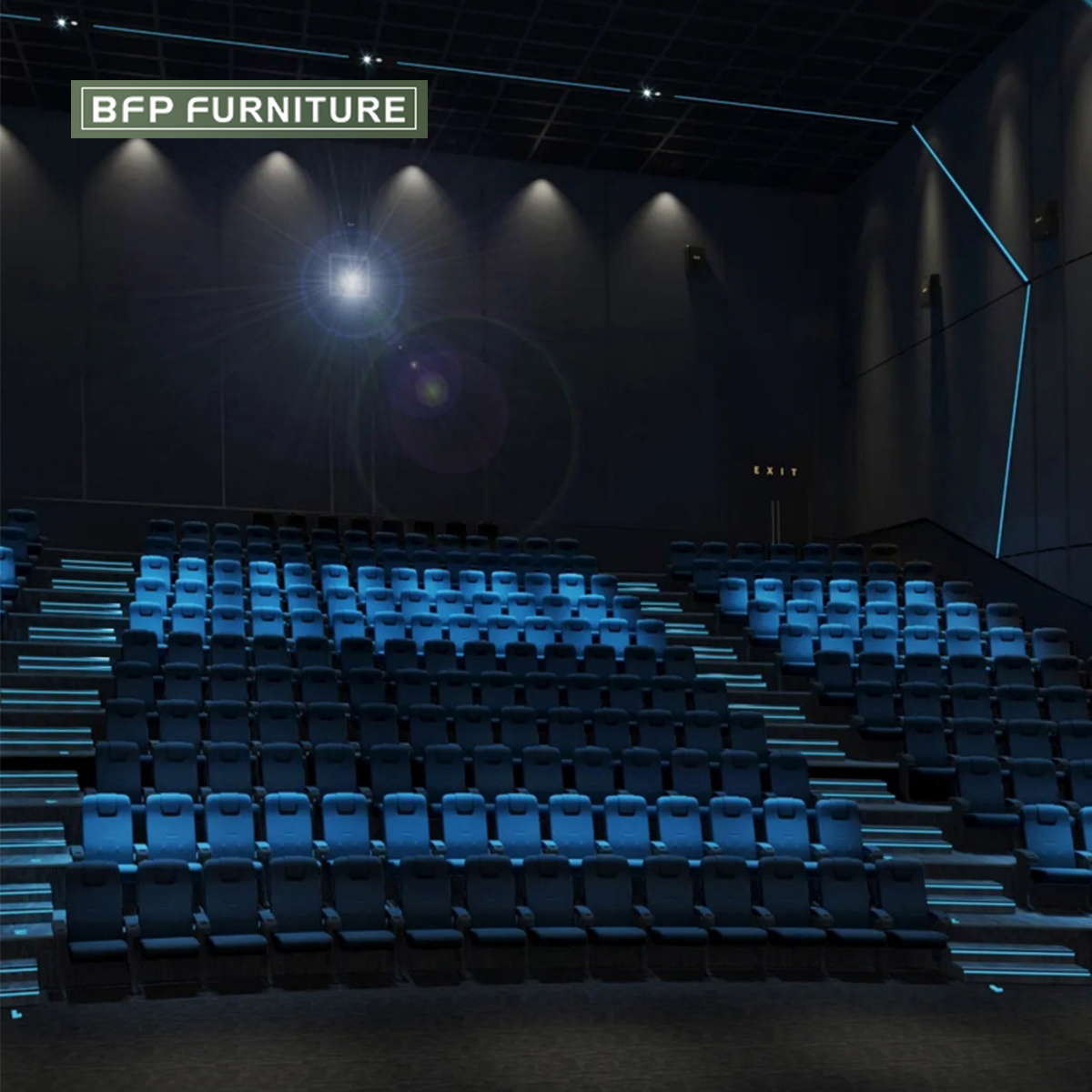 BFP Furniture Modern style sofa Home theater electric Recliner sofa set One stop Cinema furniture for commercial use