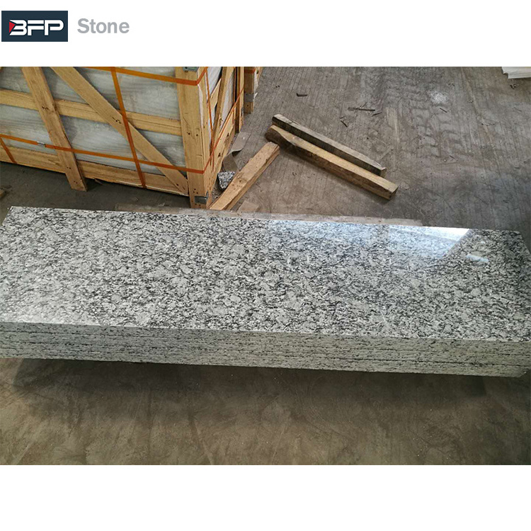 BFP Stone Factory Natural Wave White Granite for Black Stair Step