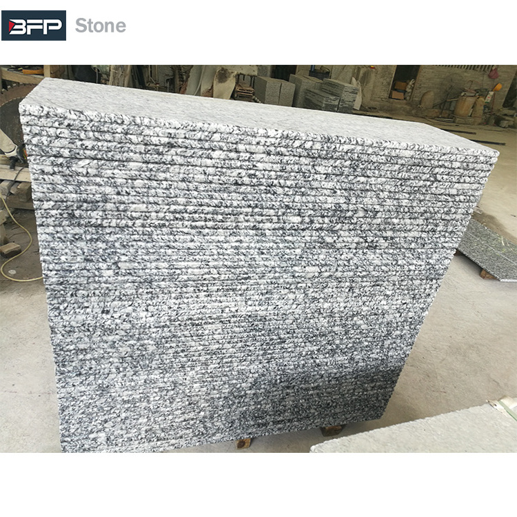 BFP Stone Factory Natural Wave White Granite for Black Stair Step