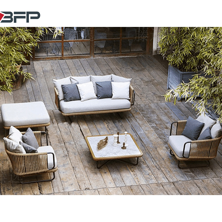 BFP One Stop Purchase High Quality Outdoor Rattan Furniture European Rattan Furniture Leisure Sofa Set Garden Furniture