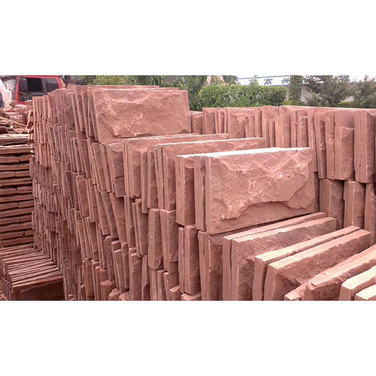 Factory Price Red Sandstone Blocks Exterior Wall Cladding