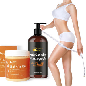 OEM Anti Cellulite Fat Burner Gel Slimming  Hot Cream Collagen Weight Loss Body Massage  Essential Oil