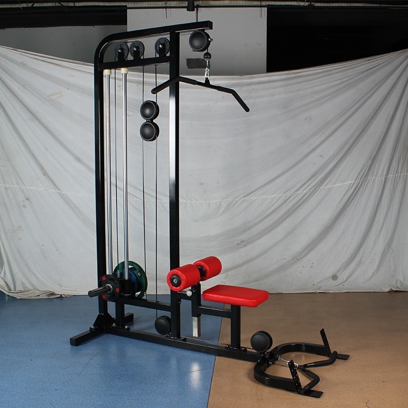 Commercial Use Pin Load Selection Lat Pulldown Seated High Pull Low Row Machine