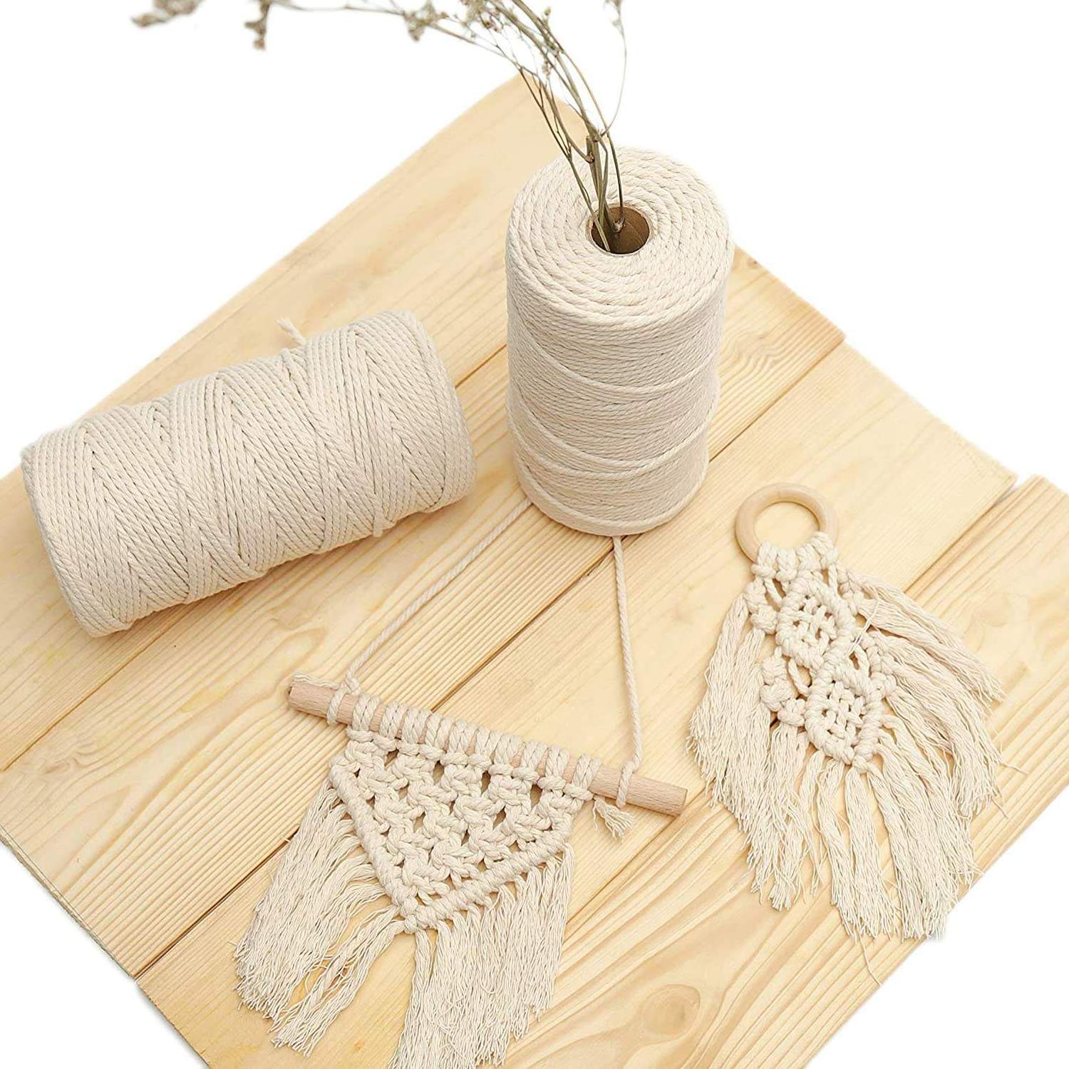 Best indoor Macrame Rope DIY Plant Hanger bracket Making Macrame Kit for Macrame Plant Hanger