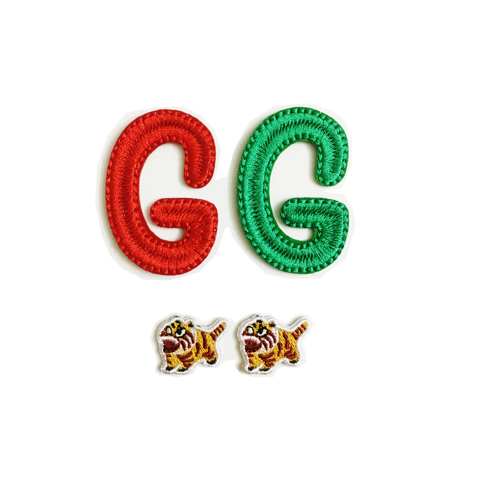 GG Letters embroidery patches iron on patches for clothing