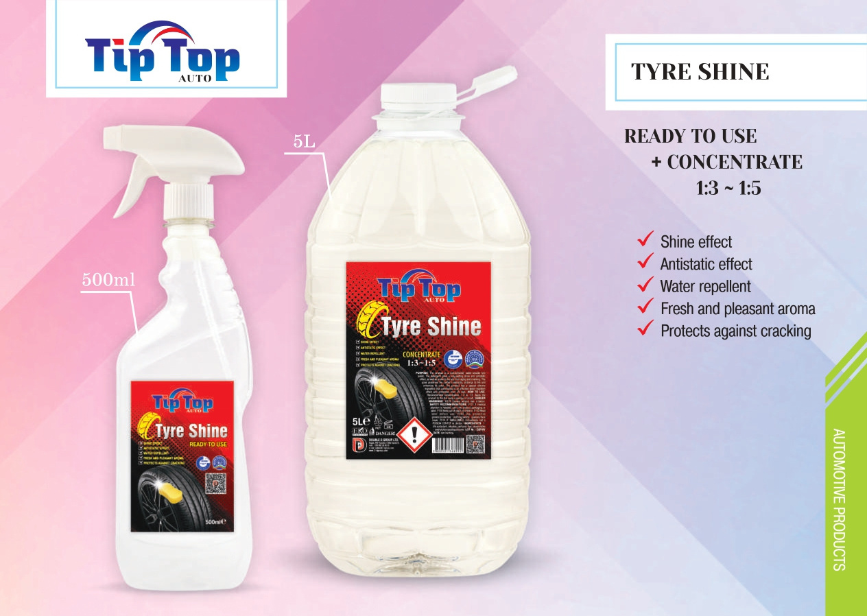 Tyre Shine Spray 5 L OEM Wheel Gloss Water Based Car Wash Tire Wax Tyre Polish Car Care Products Factory Price Customized