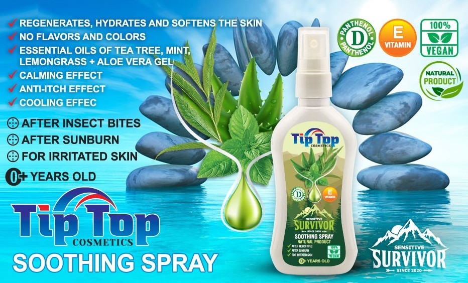 Soothing Spray 100% Natural OEM ODM Against Itching Anti-Itch After Sunburn After Mosquito Bite Essential Oils Vegan ISO