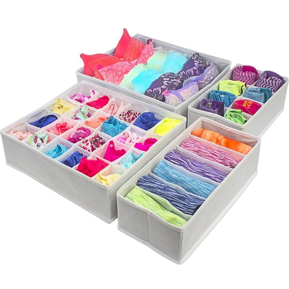 Foldable Drawer Dividers Storage Box Durable Closet Organizer Underwear Organizer