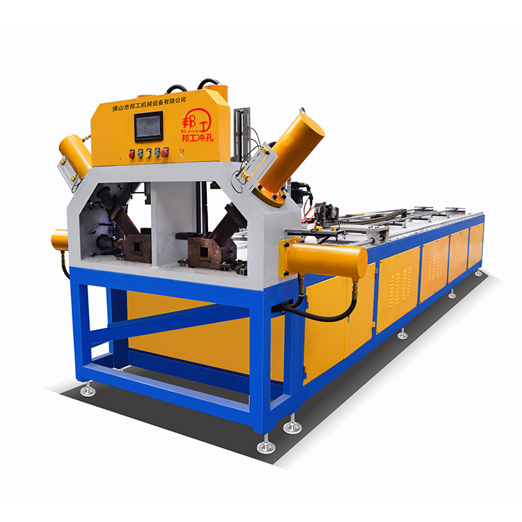 square tube punching machine High efficiency Steel Auto cutoff device Angle steel punching machine