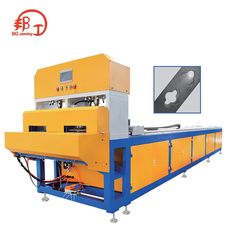 High efficiency ron pipe Steel punching Steel cut Auto cutoff deviceAuto drilling machine