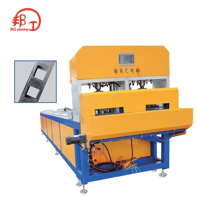 High efficiency ron pipe Steel punching Steel cut Auto cutoff deviceAuto drilling machine