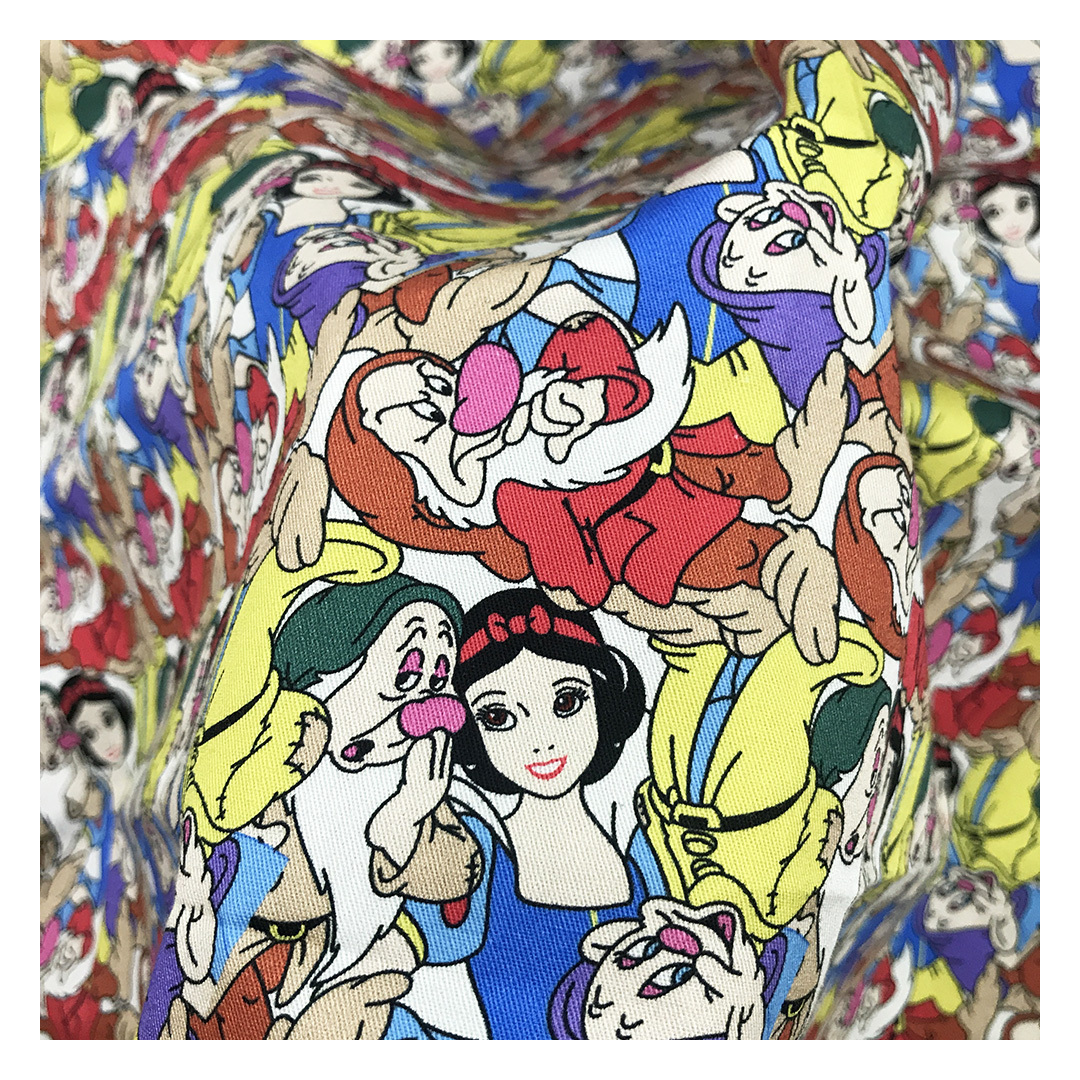 The factory outlet princess cartoon digital customize fabric printing cotton twill for garment