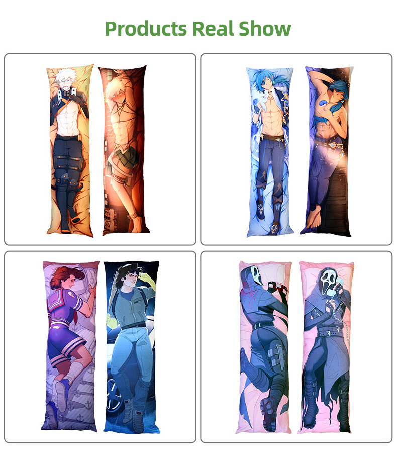 Vograce Custom Sexy Naked Anime Girl Adult Body Pillow Covers Life Size Plush Dakimakura Body Pillow