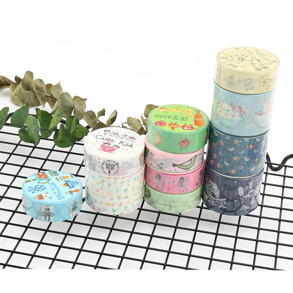 Wholesale VOGRACE Japanese cartoon anime DIY washi tape,logo customized printed masking colorful washi paper with your design