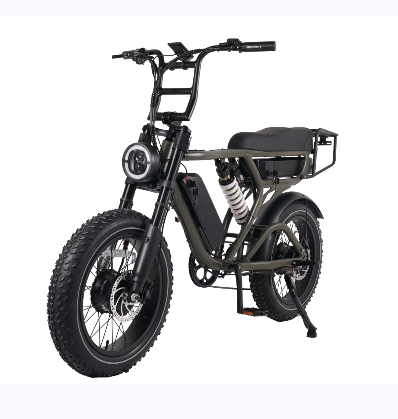 Full Suspension 52V Lithium Battery Fatbike Electric Gravel Bike 1000w Electric Bicycle E bike 20inch Electric Fat Tire Bike