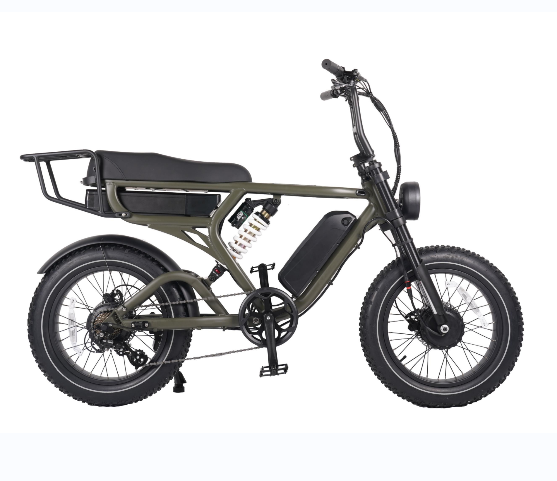 Full Suspension 52V Lithium Battery Fatbike Electric Gravel Bike 1000w Electric Bicycle E bike 20inch Electric Fat Tire Bike