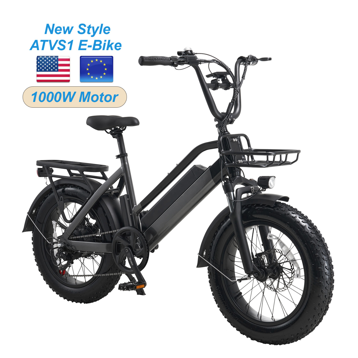 Us Eu Stock V20 Electric Bike With Dual Single Rear Hub Motor 750W Chargeable Adult Hydraulic Disc Brake Electric Bike 10000W