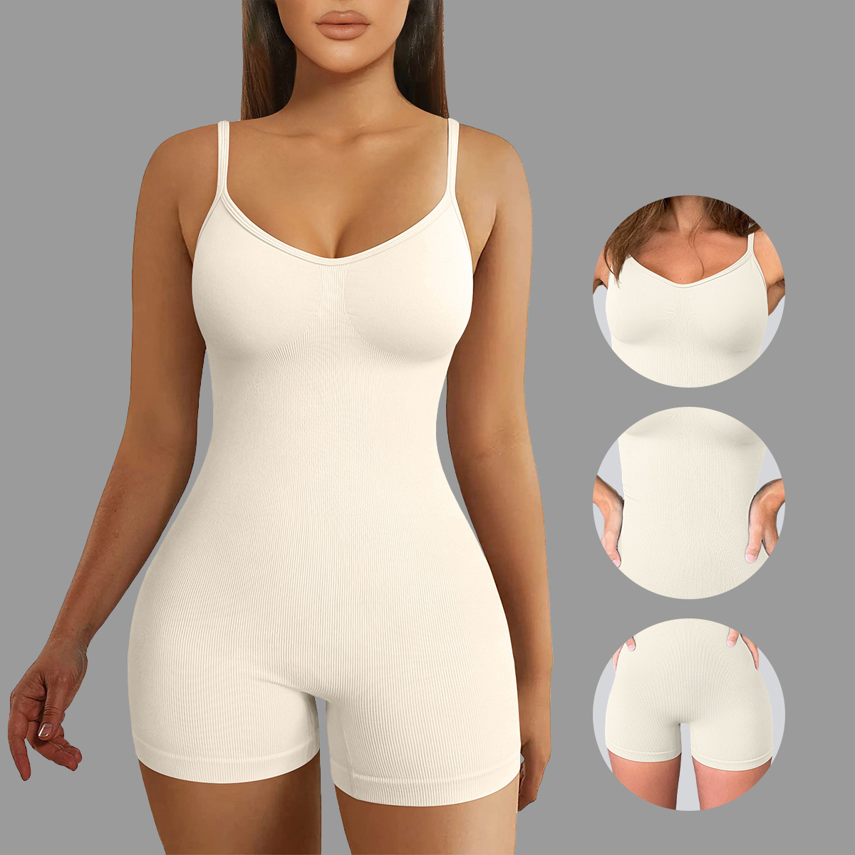 High Quality Seamless Wholesale Gym Wear Buttock Lifting Gym Rompers