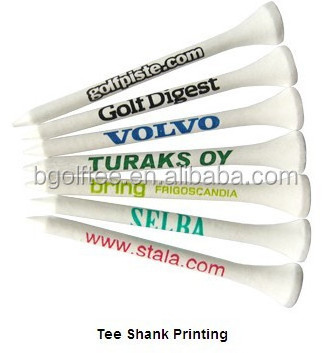 printed bamboo golf tees