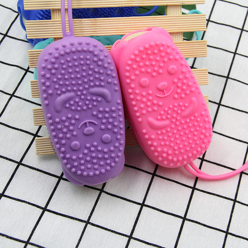 High Quality HotSale Silicone Bath Scrubber Sponge Foam Magic Silicone Body Bubble Brush