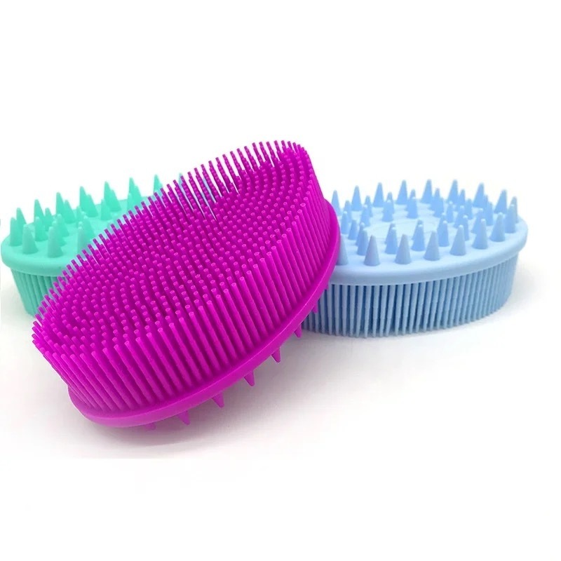 Bathroom Back Scrub Massage Easy To Clean Tool  Silicone Body Loofah  Body Shower Scrubber