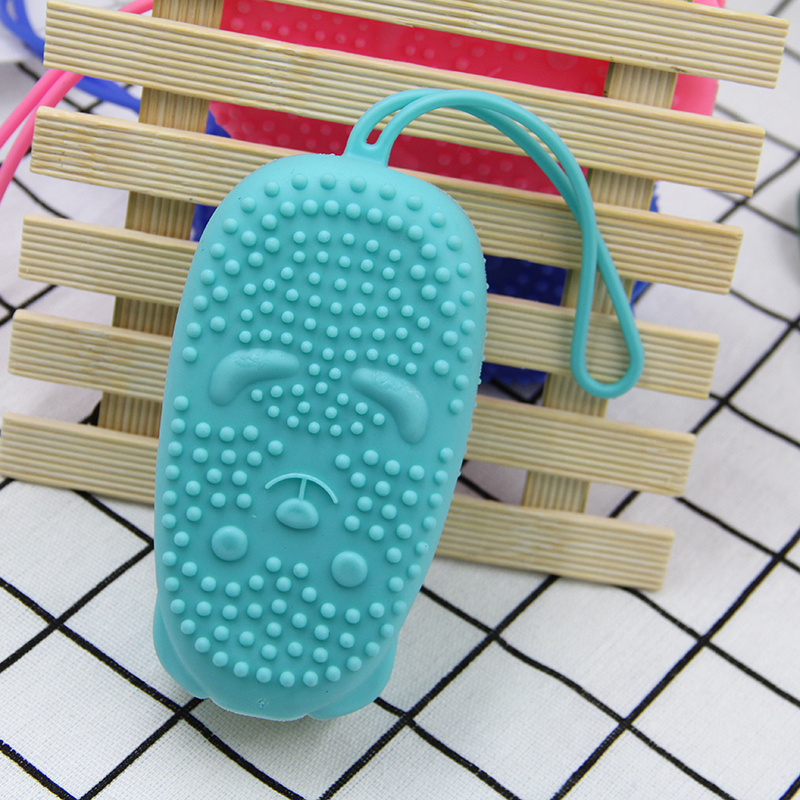 High Quality HotSale Silicone Bath Scrubber Sponge Foam Magic Silicone Body Bubble Brush